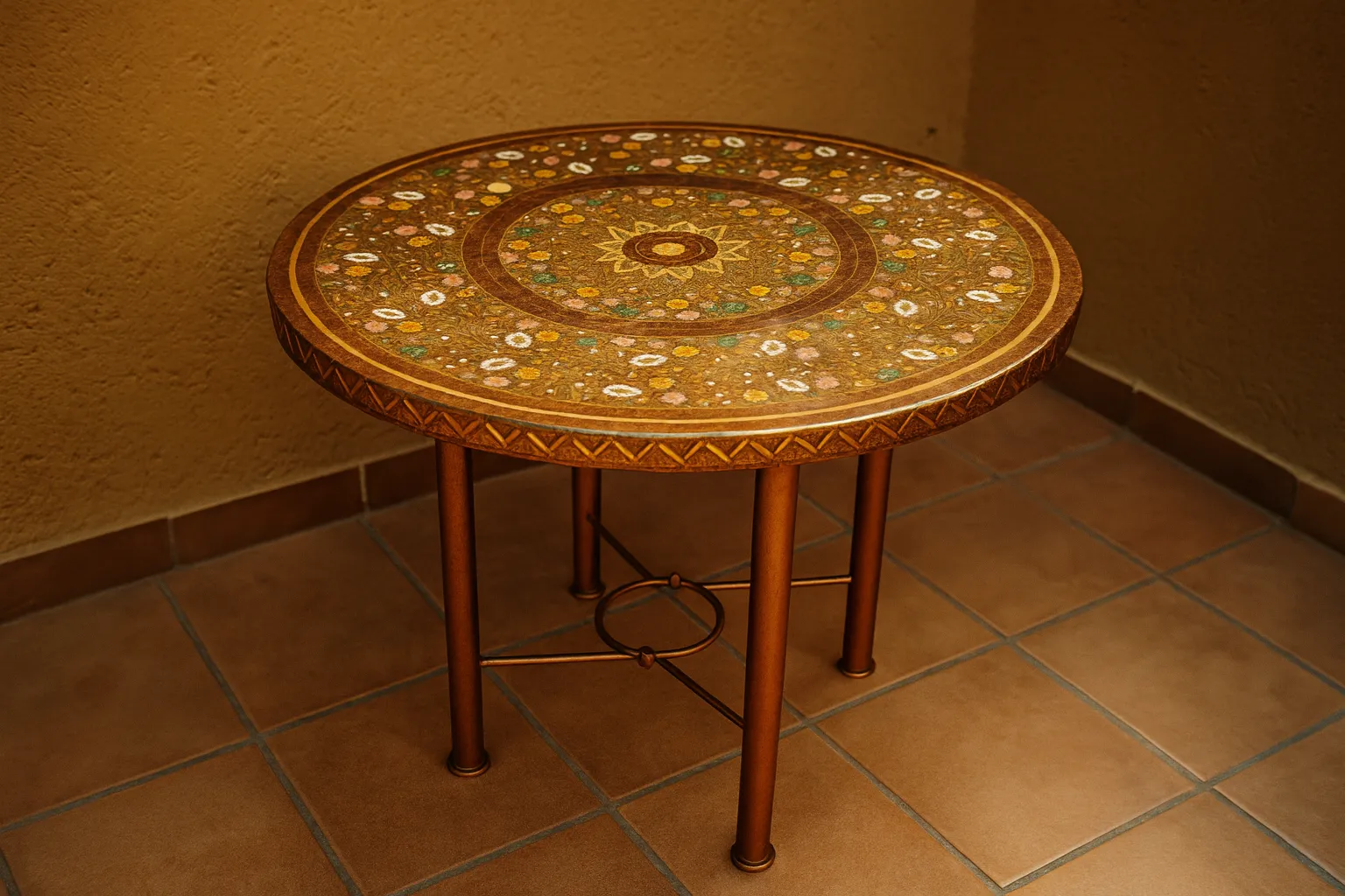 Mesas y cubiertas de cobre